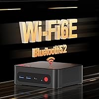 Vista 8 de BOSGAME P4 Light Gaming Mini PC, Ryzen 7 5825U, 32GB RAM 1TB SSD, 11 Pro Triple 4K 60HZ Displays Desktop Computers, Support PS3 Emulator Micro PC