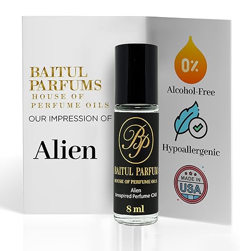 Comparable con el aceite de perfume sin alcohol Alien para mujeres, fragancia de larga duración, 98% fiel al aroma, perfume limpio, botella de