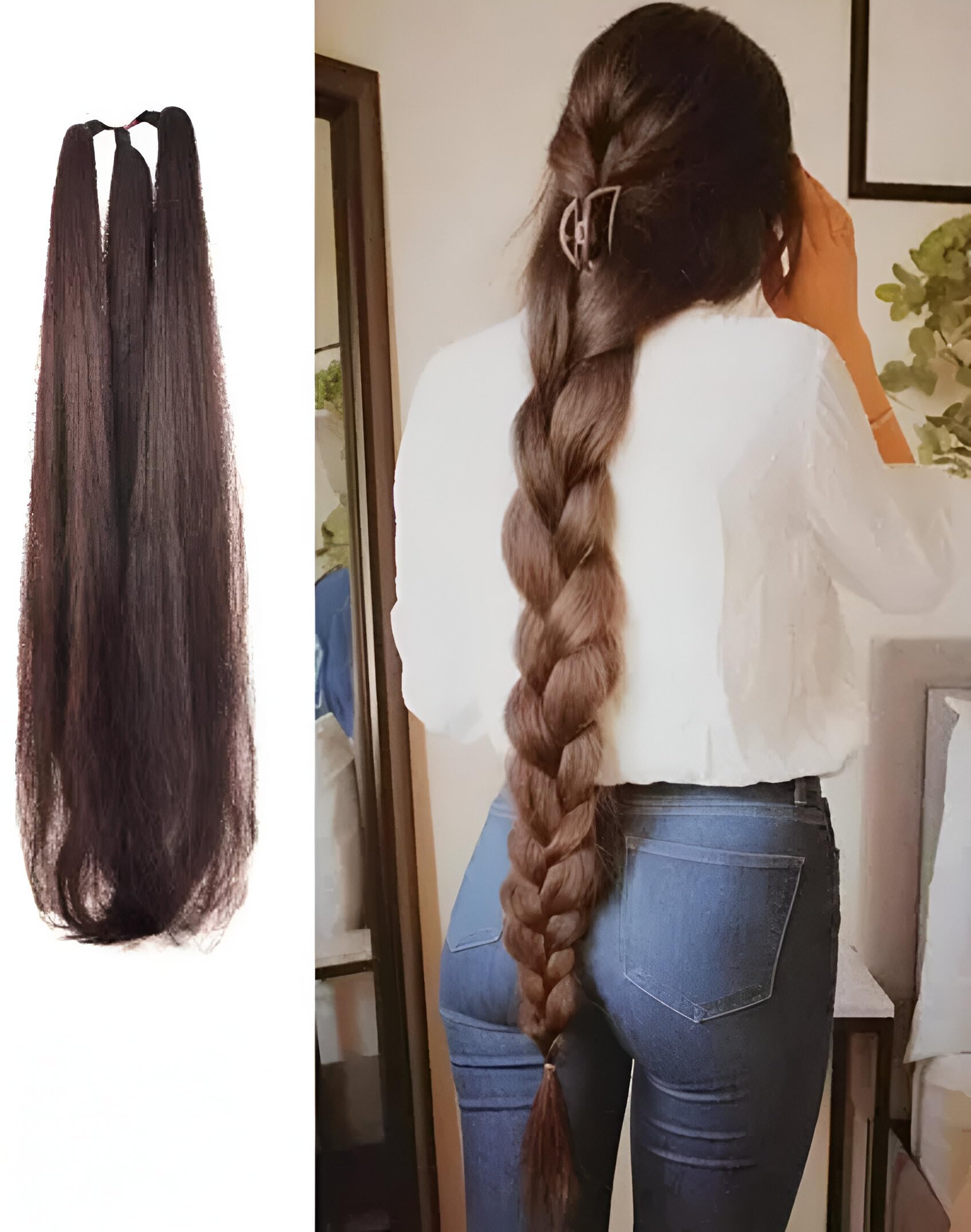 Choti Brown Colour 26 Inch Instant Ready For Fashionable Hair Extension