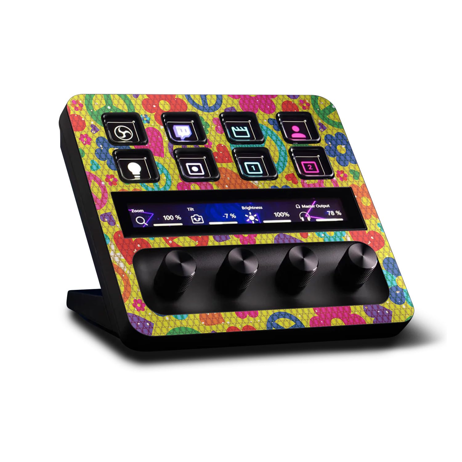 MightySkins Skin Compatible with Elgato Stream Deck + Peace Cloth | Protective, Durable, and Unique Vinyl Decal wrap Cover | Easy to Apply | Made in The USA