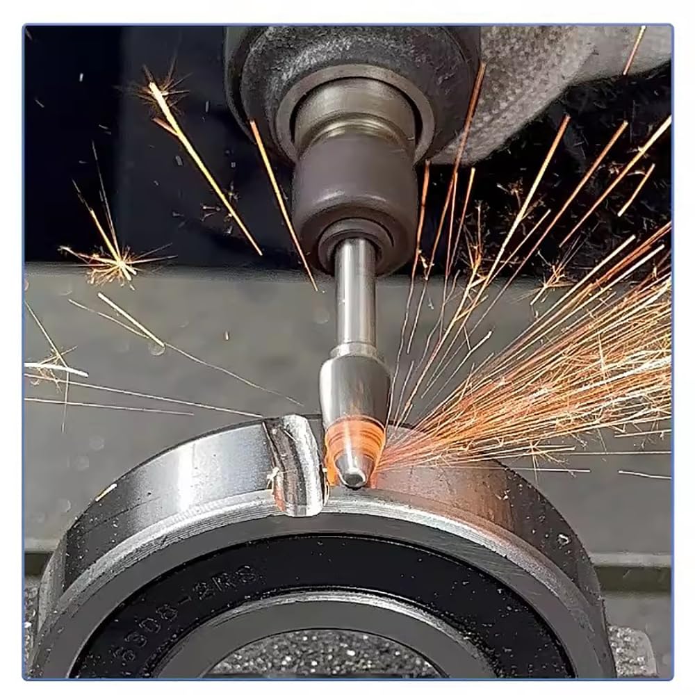 Kit de Lima Rotativa de Carburo Cementado de 8 Uds, Cabezal de Molienda de Acero de Tungsteno de Ranura única, Diámetro de Hoja de 6mm/8mm/10mm (10MM)