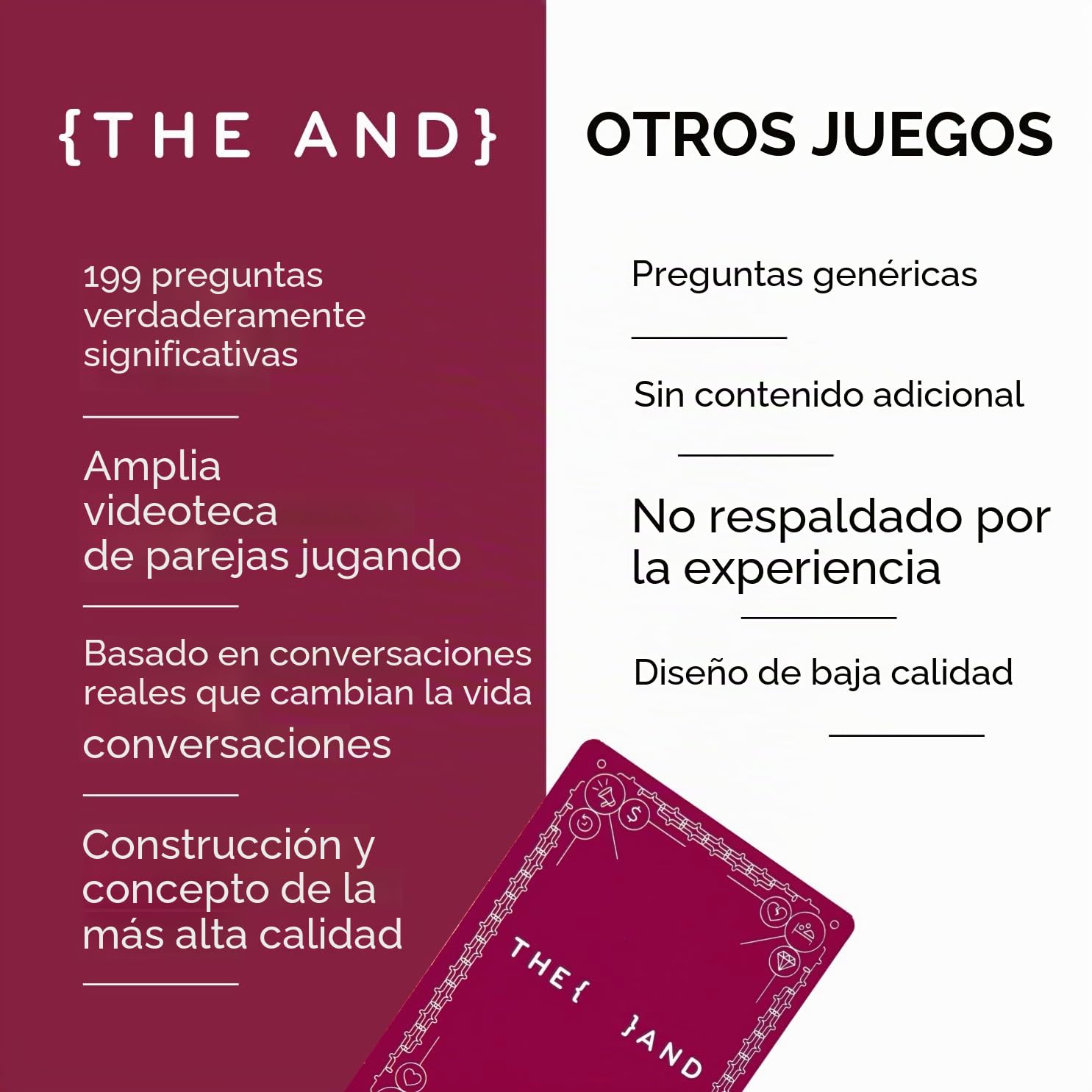 The Skin Deep Card Game, {THE Y} Juego de cartas de largo plazo para parejas, juego de experiencia humana para adultos