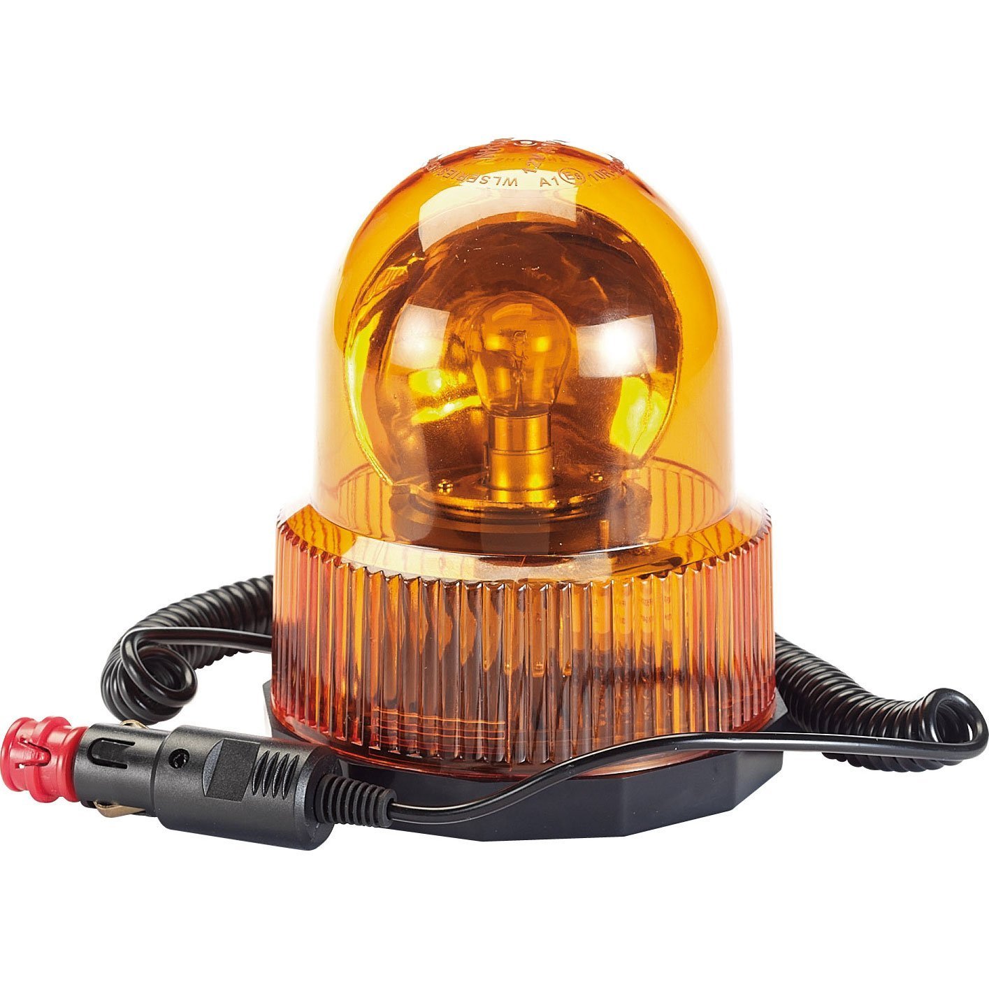 Draper Amber 12V Magnetic Base Rotating Beacon, 300 Lumens