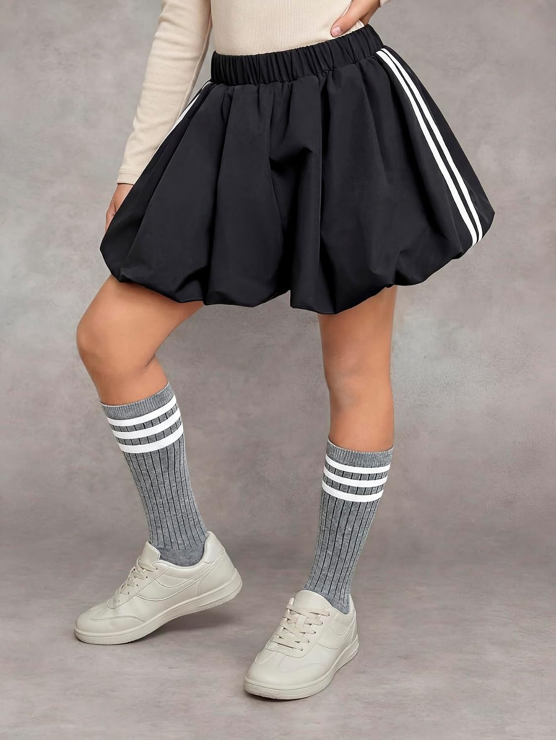 PureChapter 3 Pack Girls Shorts Casual Style with Leopard, Floral, Plaid,Striped Summer Shorts for Tween 8-12 Years