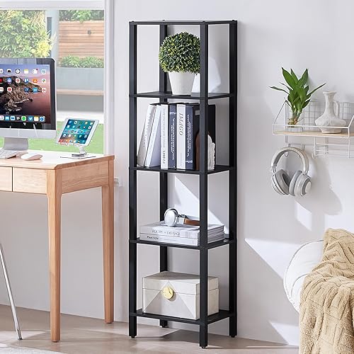 Miniatura 13 de Estantería alta de 66 pulgadas de 6 niveles, estantería estrecha pequeña, estantería delgada para espacios pequeños, estantería delgada de granja