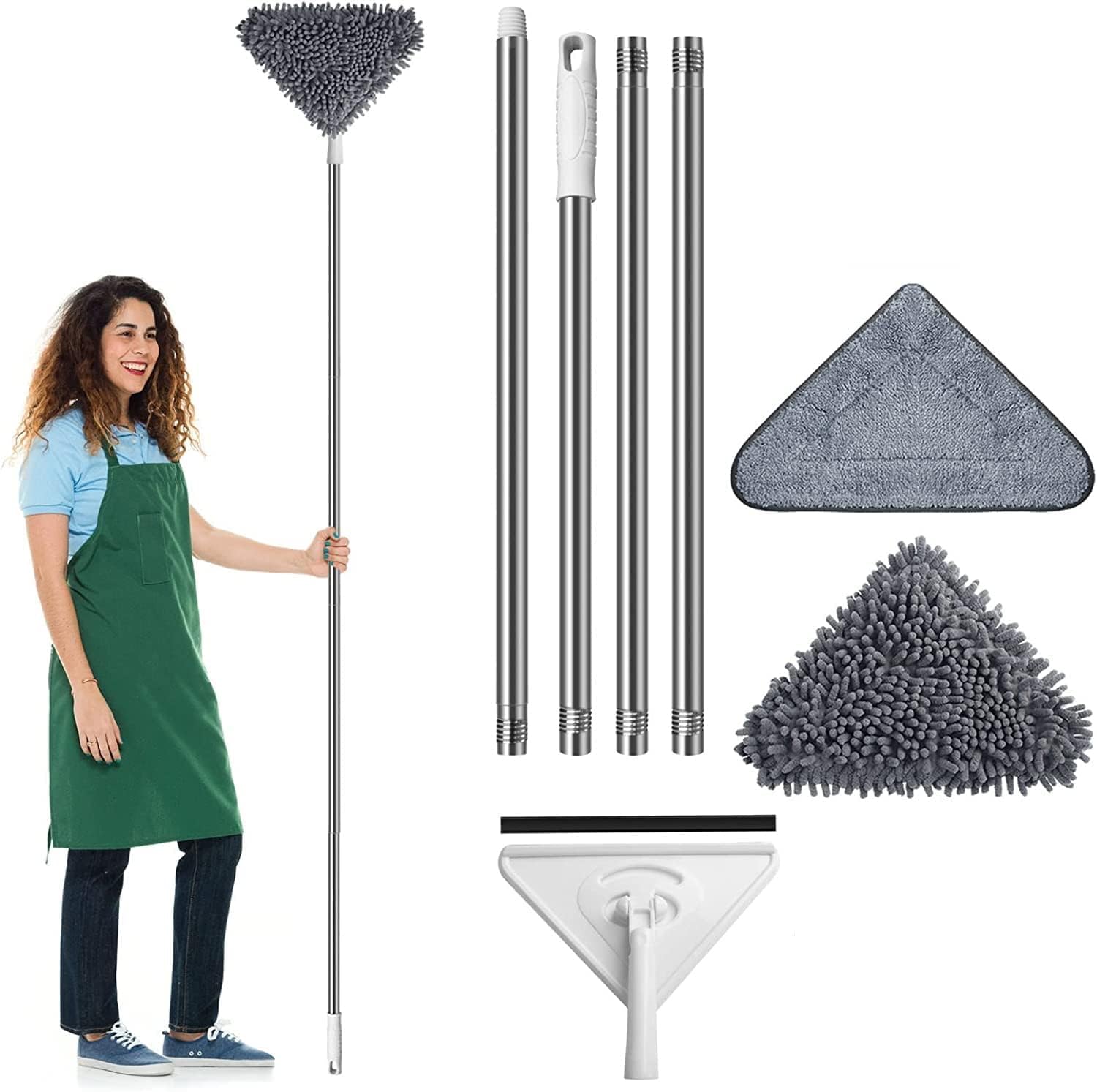 See full amazon price history chart for Kresal Multifunctional Triangle Mop, Wall Mop with Long Handle, Extendable Triangle Mop 360° Adjustable Cleaning Mop with 3 Reusable Pads, Household Rotating Mop for Wall Ceiling Window Floor Kresal Multifunctional Triangle Mop, Wall Mop with Long Handle, Extendable Triangle Mop 360° Adjustable Cleaning Mop with 3 Reusable Pads, Household Rotating Mop for Wall Ceiling Window Floor (B0D9GX8MLY) Amazon Price History, Amazon Price Tracker