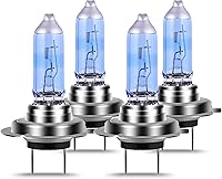 Vista 13 de Bombilla halógena H1 para faros delanteros, 5000 K, luz súper blanca, reemplazo de larga vida útil P14.5S 12V/55W (H1, 2 unidades)