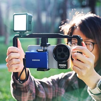 Smartphone Video Rig for iPhone16 Pro Max, iPhone 15 Pro Max with External SSD Mount for Samsung T7, T9, T5