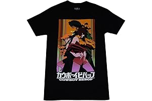 Cowboy Bebop Men's Spike, Faye, Jet, Ed, and EIN T-Shirt