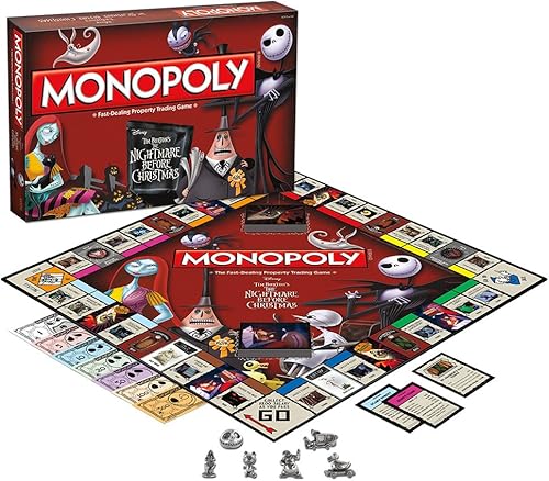 Miniatura 2 de Monopoly de Tim Burton Juego de mesa de El extraño mundo de Jack