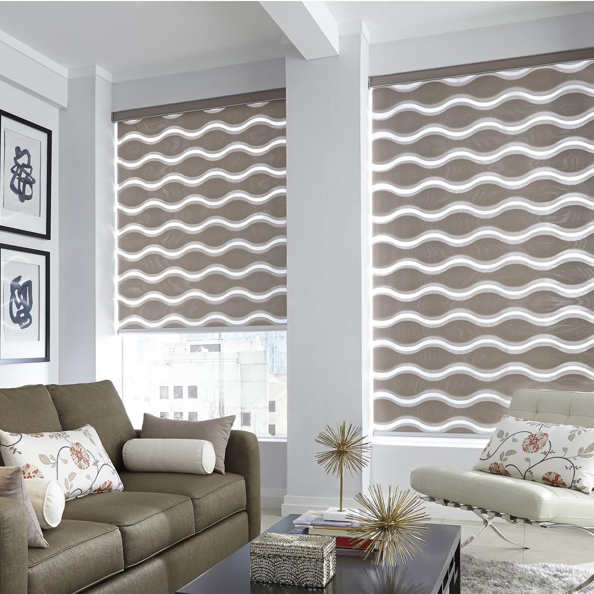 Custom Blackout Roller Blinds, Personalized Colors & Patterns, Geometric Mosaic Design, Custom Dimensions, Colored Curtains, Smart Motorized Roller Blinds