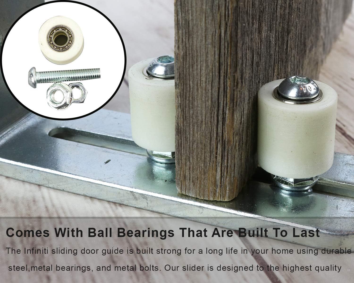 One-Day Sale: Up to 70% Off New Improved Design!!! Barn Door Floor Guide | Smooth AS Butter Bearings!!! | Stay Roller Sliding Adjustable by Infiniti Elementz | Unique Guide Flush with Floor | Durable Steel Frame (Silver) Best Cyber Deals 🔥 New Improved Design!!! Barn Door Floor Guide | Smooth AS Butter Bearings!!! | Stay Roller Sliding Adjustable by Infiniti Elementz | Unique Guide Flush with Floor | Durable Steel Frame (Silver)