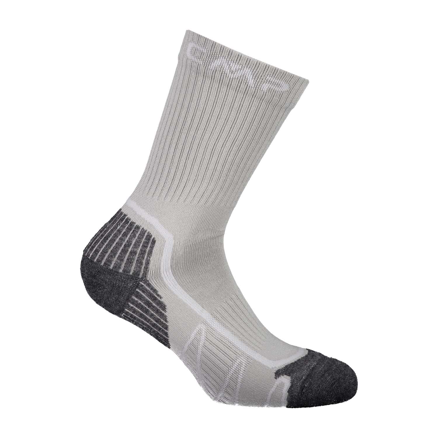 CMP - Trekking Sock Poly Mid, Stone-White, 46/48