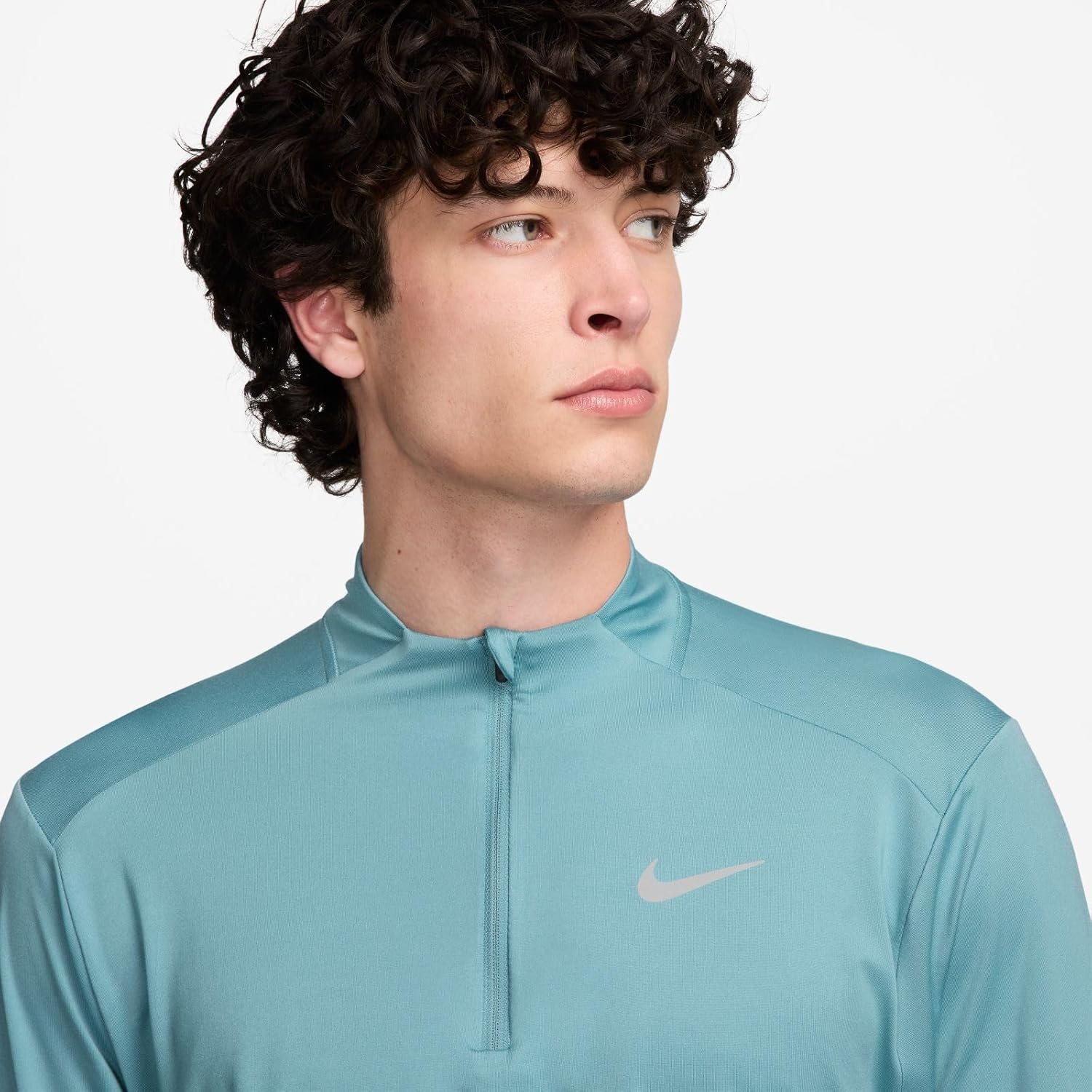 Nike Element Men's Dri-FIT 1/2-Zip Running Top (Denim Turquoise, DD4756-464) Size Large - Image 4