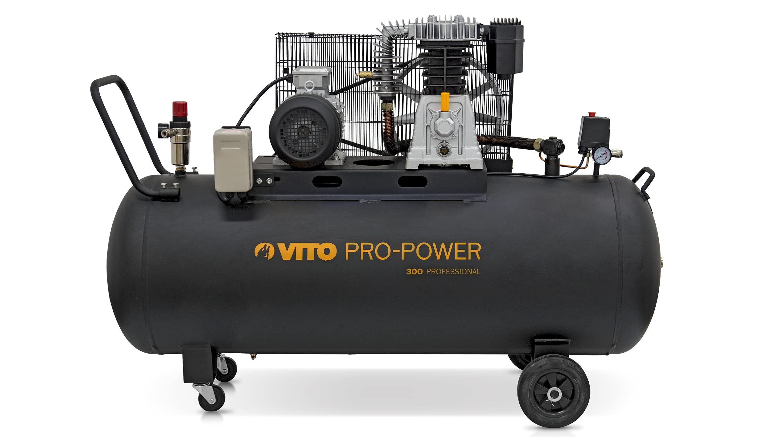 VITO - Kompresor powietrza pasowy trójfazowy 300L 10 Bar 4000W 5,5 KM 500L/min