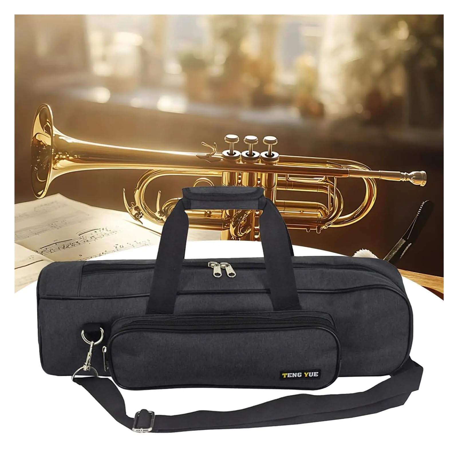 Estuche Protector for Trompeta for Presentaciones En Escenarios Exteriores | Bolsa portátil for instrumentos de viento de latón, regalo for principiantes
