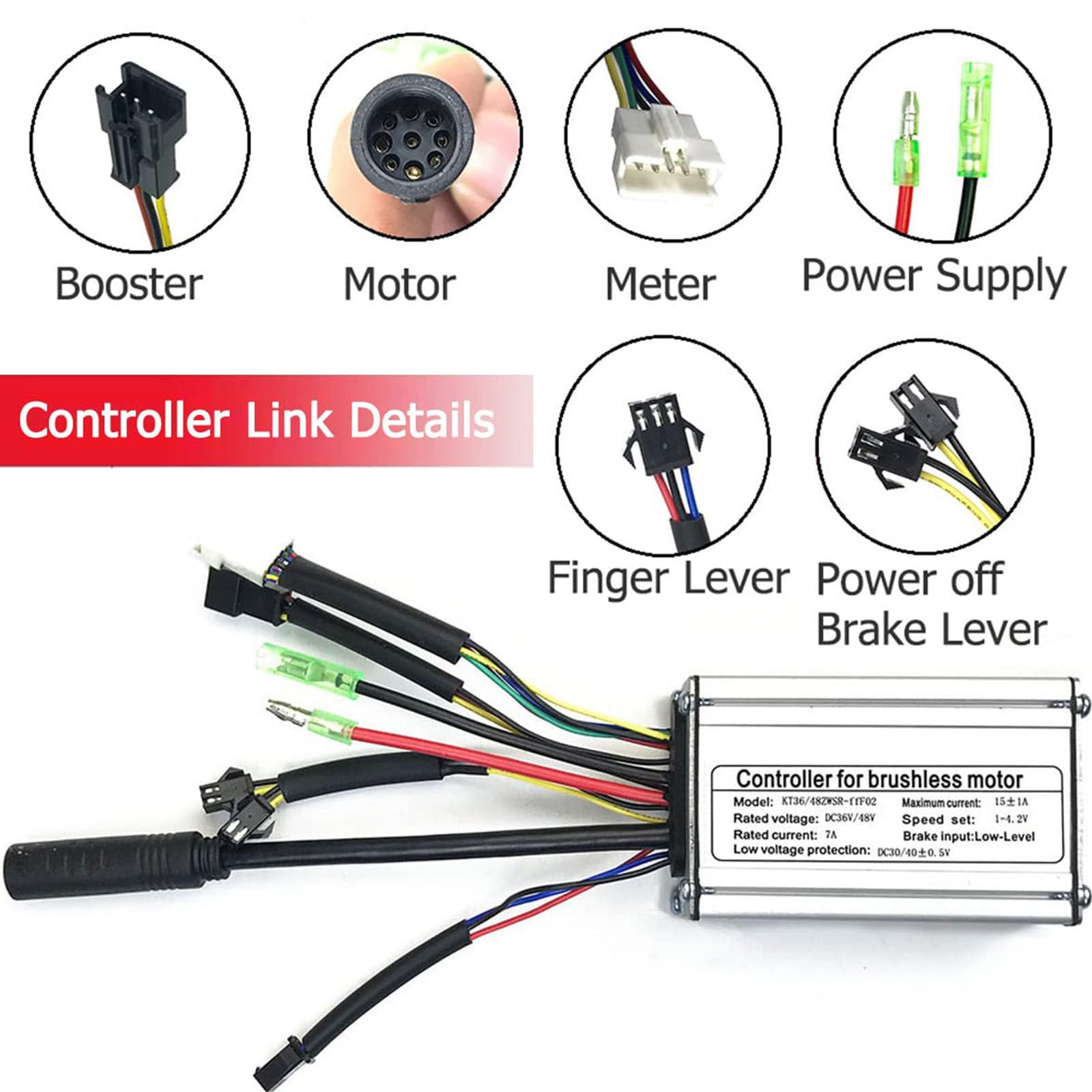 Kit Conversion Vélo électrique 52V 2000W - Moyeu Arrière - Pour Roues 20/26/29/700C - Garantie 2 Ans