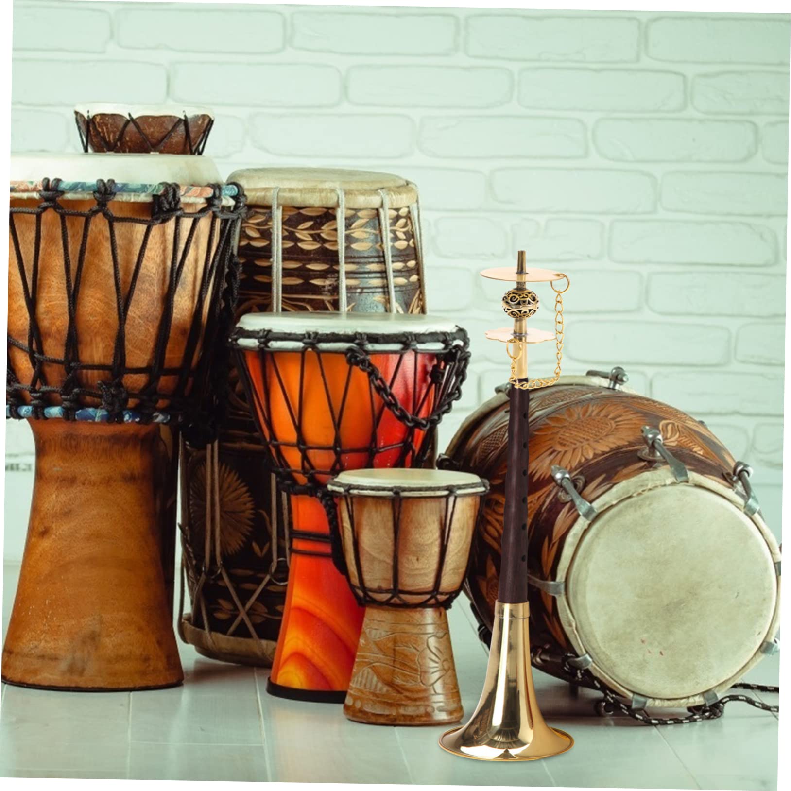 HAPINARY Practical Core Accessory Copper Pole Core D-tuning Hollow Flower Trumpet Musical Instrument Supply