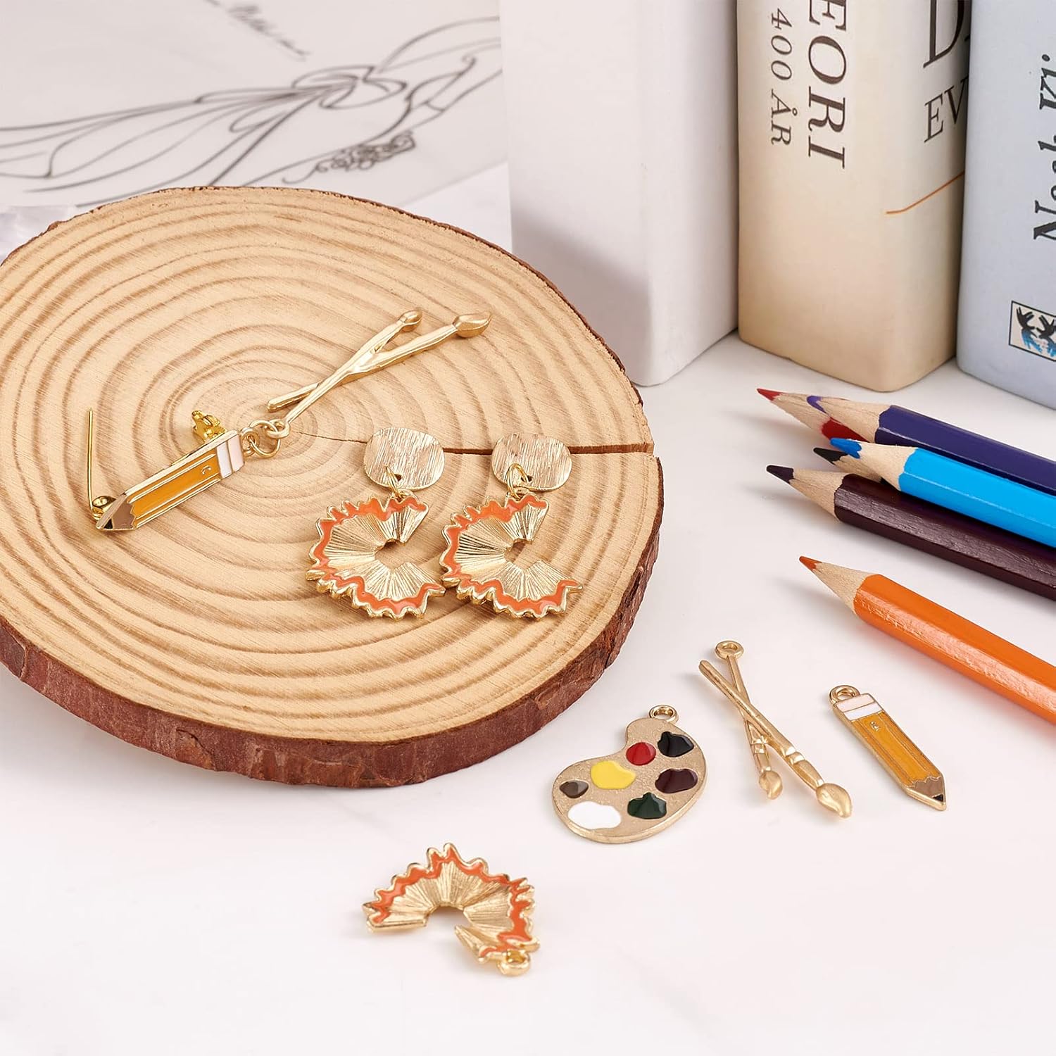 Craftdady Alloy Enamel Pendants for Necklaces Bracelets Earrings Jewelry Crafts Making - Image 5