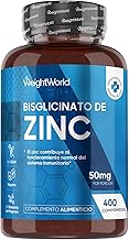 Zinc Bisglycinate, 400 Tablets, +1 Year Supply, Supports Normal Immune System Function (EFSA), Vegan Friendly, Magnesium Stearate and GMO Free