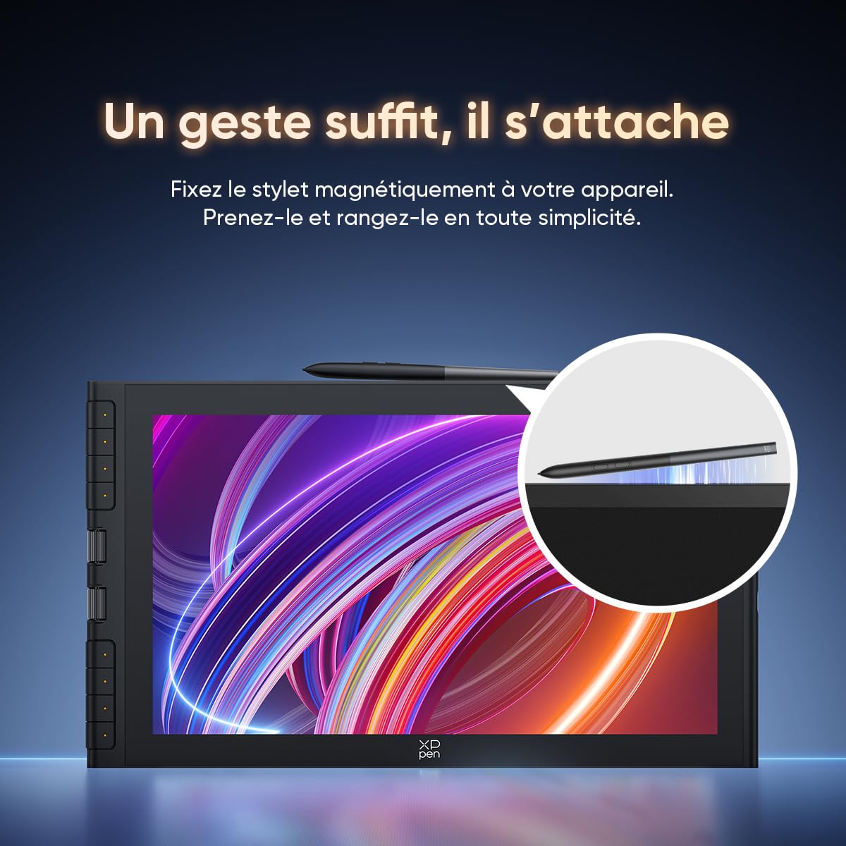 XPPen Artist 16 3rd Tablette graphique avec Écran 15,4" | X4 Stylet 16K Niveaux | Molette + 8 Raccourcis | Support Fourni |Tablette Dessin Portable Compatible avec Windows macOS Android ChromeOS Linux
