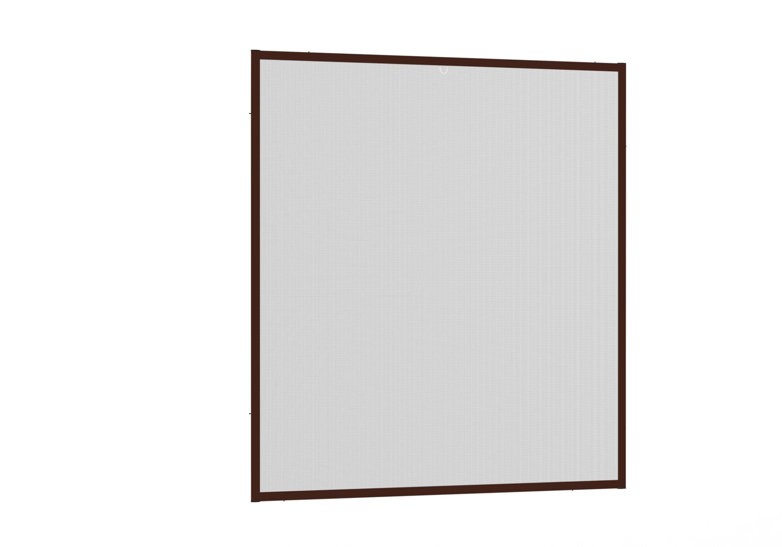 Fliegengitter Fensterbausatz flächenbündig 100x120 cm – Anthrazit, schraublose Befestigung