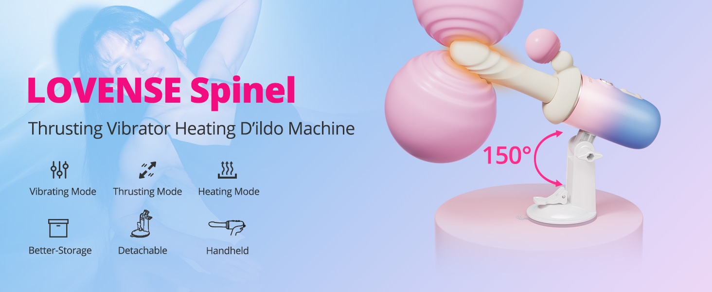 LOVENSE Spinel Thrusting Dildo, Vibrating&Heating Sex Machine for Women  Remote Control Sex Toys High-Speed G-Spot&Clit Vibrator Dual Stimulation  with Adjustable Suction Cup for Hands-Free Pleasure : Amazon.co.uk: Health  & Personal Care