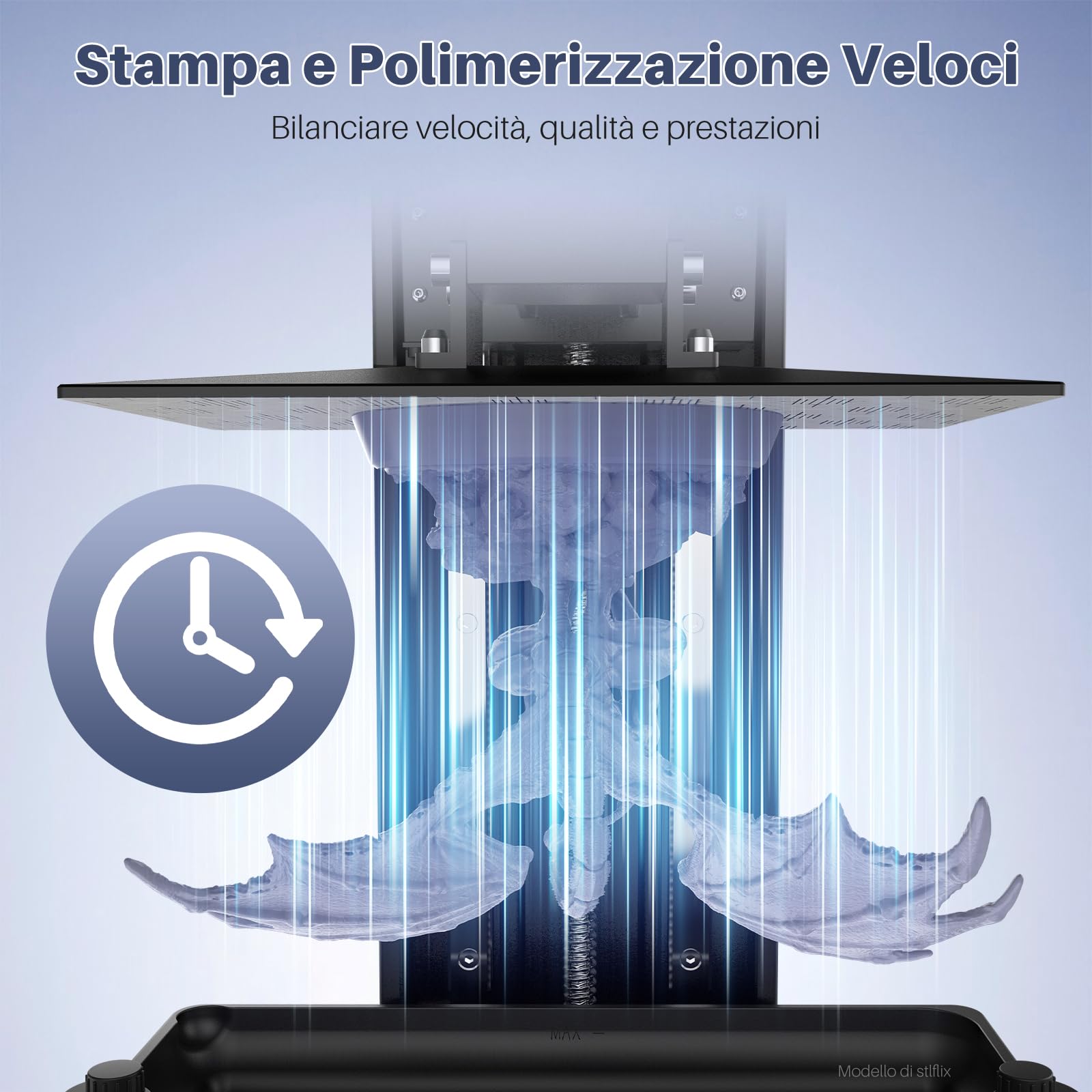 ELEGOO Resina Lavabile in acqua Potenziata 2.0, Resina 3D a 405 nm a Polimerizzazione UV con Basso Restringimento e Maggiore Precisione per Stampante LCD 3D, Grigio Argilla 2000G