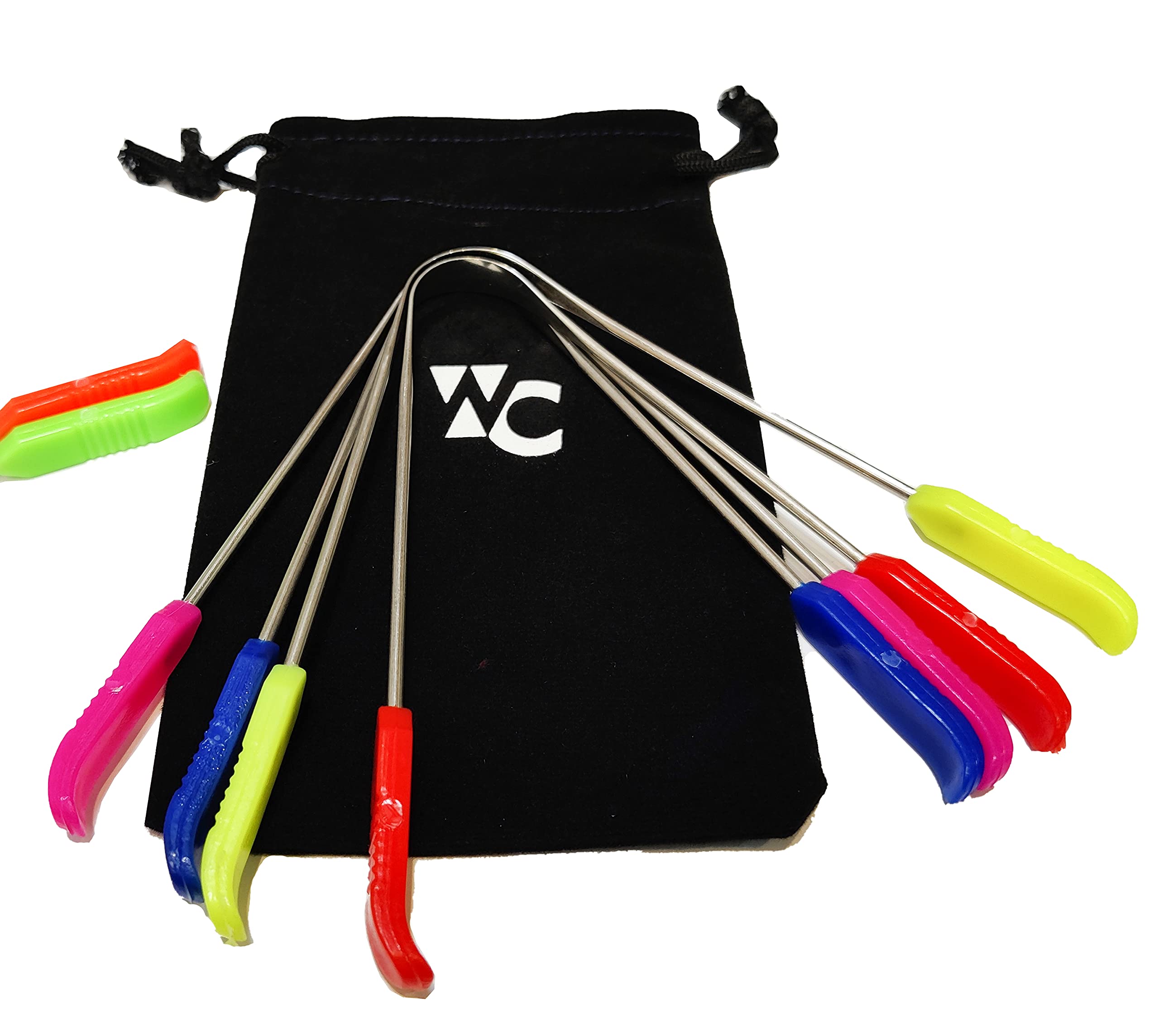 Wonder Care-Ayurveda Tongue Cleaner steel | Colored Staninless Steel Tongue Scraper Relief from Bad Breath Tongue Sweeper- Pack of 4-image-41