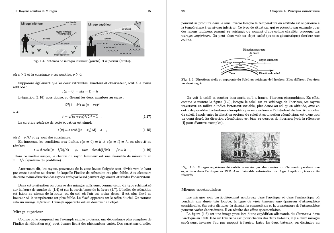 Principes variationnels de la physique: Cours et applications