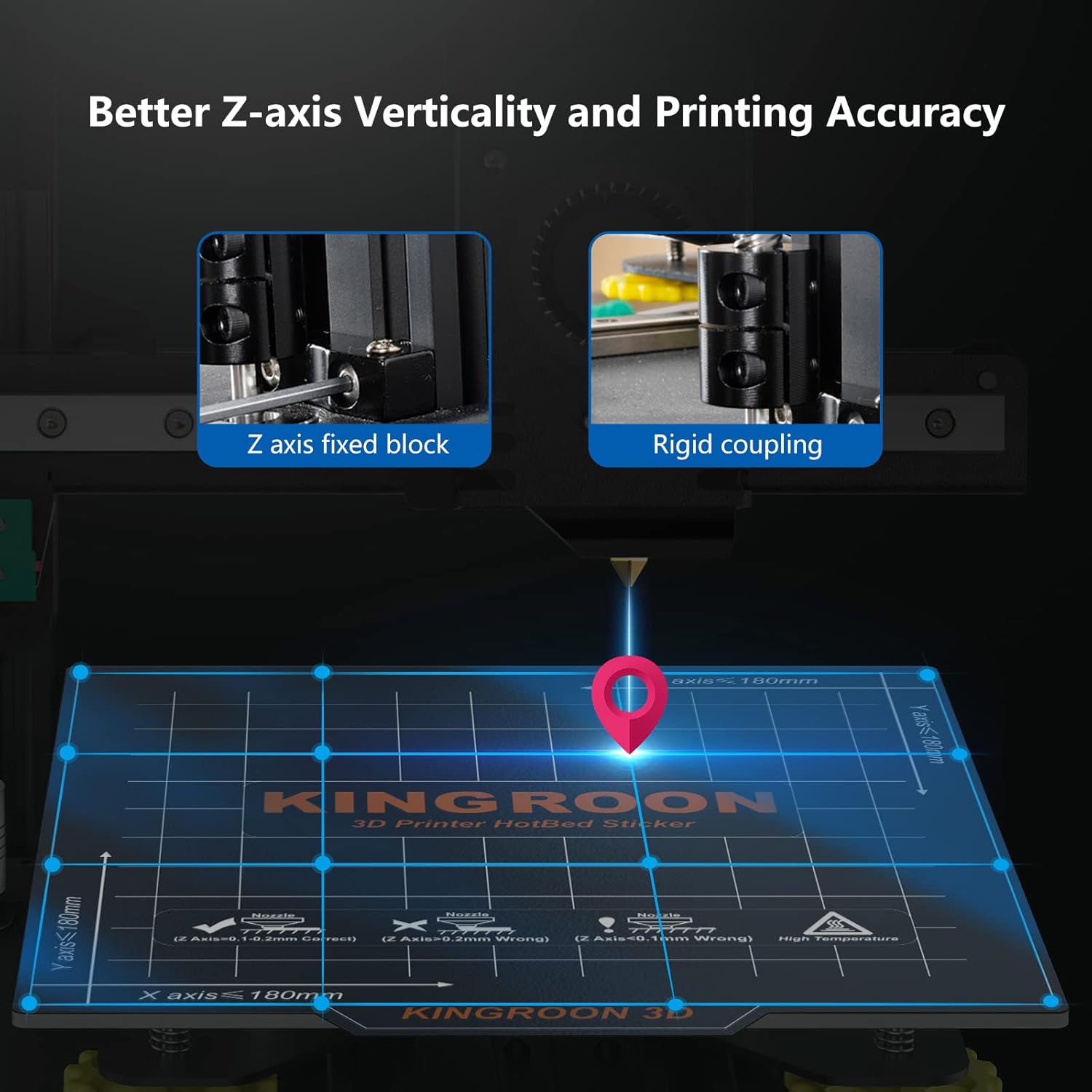Kingroon KP3S Z-axis Verticality and Printing Accuracy