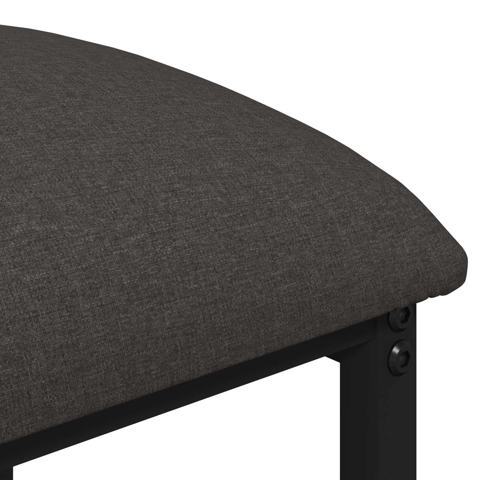 Fengshui Stołek barowy 2 szt. ciemnoszary 40 x 32 x 74 cm materiał