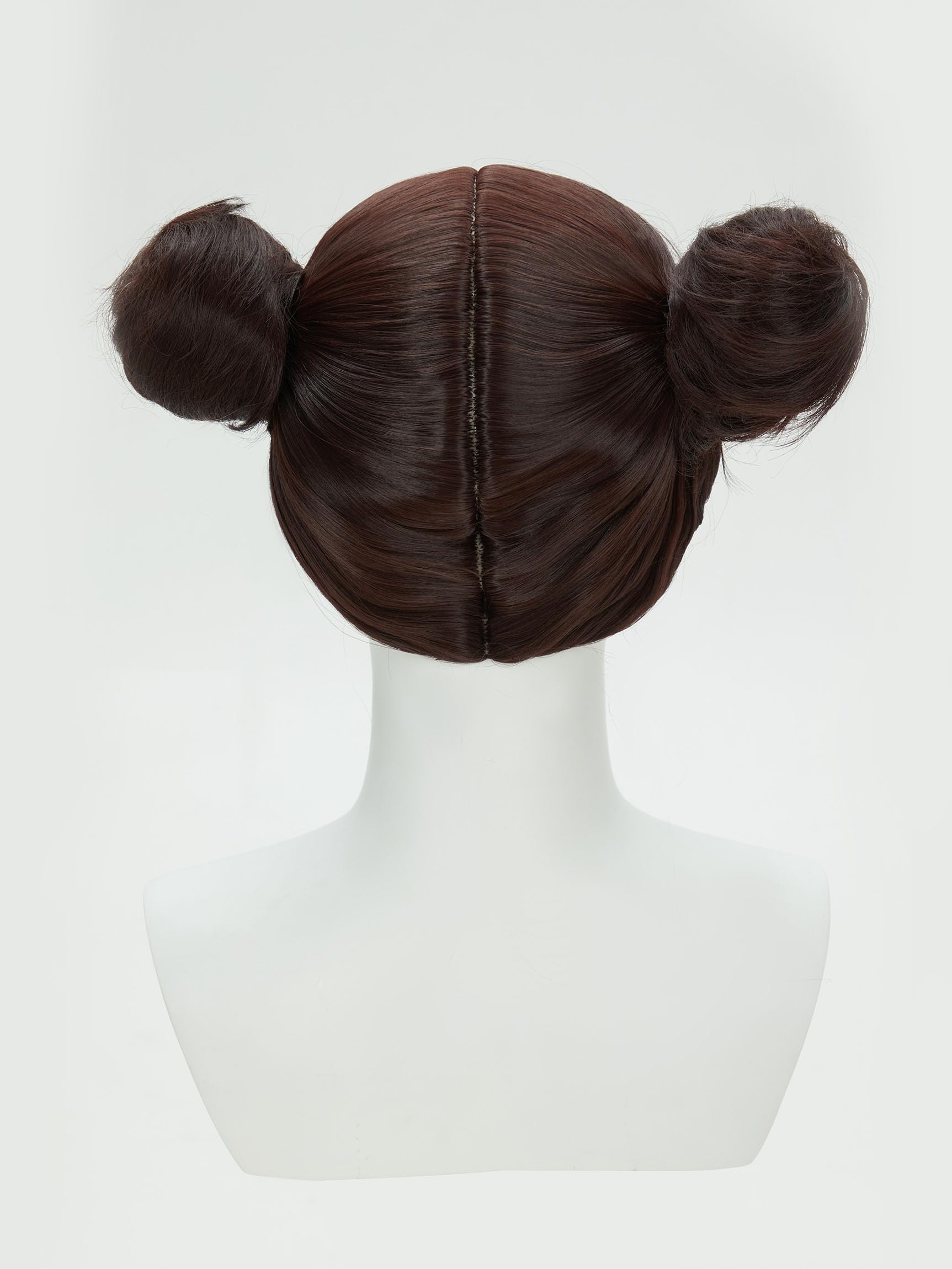Micotaku Street Fighter Classic Chun-Li Cosplay Wig with Double Hair Buns