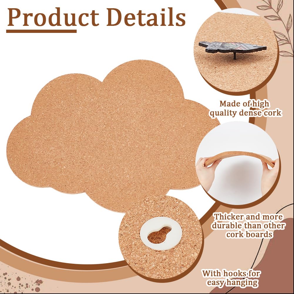 DOLLAR BOSS Filz-Korktafeln – 4er Set, 30,5 X 30,5 Cm, Selbstklebend, Mit 40 Reißzwecken