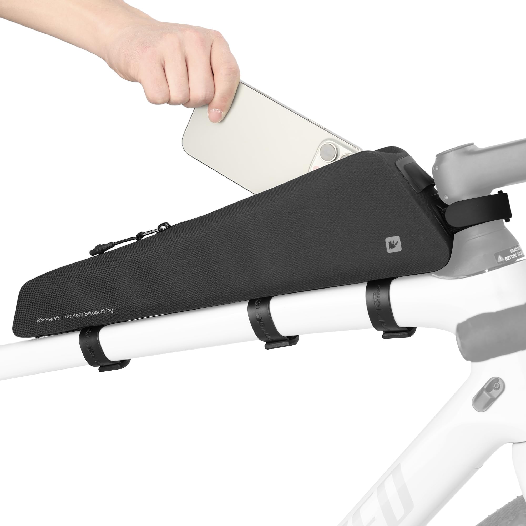 Rhinowalk Bike Frame Bag Waterproof Bicycle Top Tube Bag Cycling Tools Storage Bag for MTB Road Bike Accessory