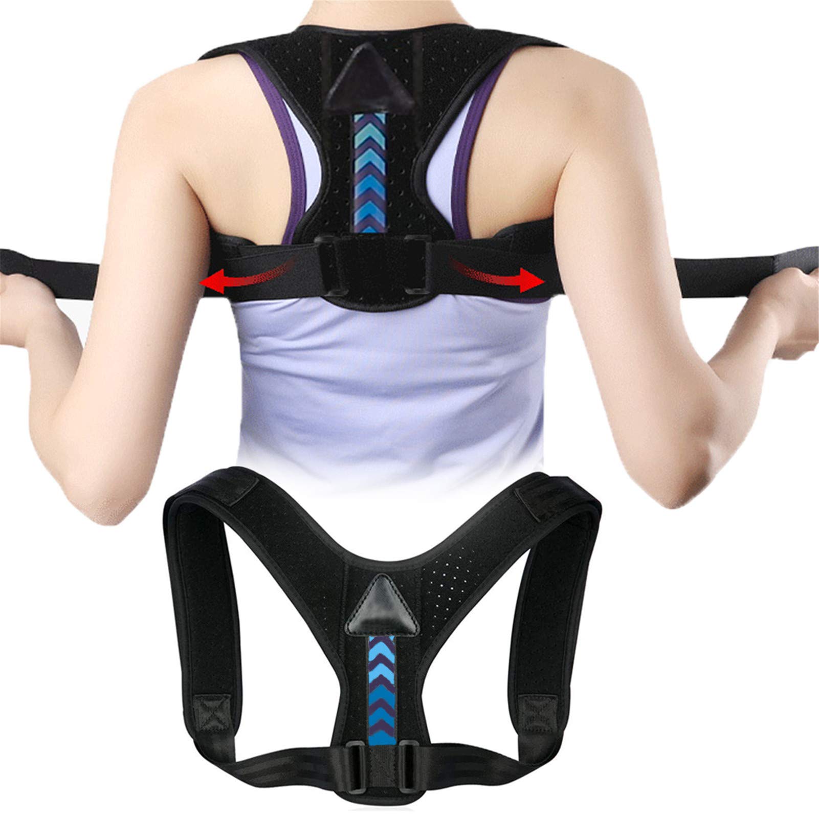 ORANDESIGNEORANDESIGNE Posture Corrector For Men And Women Upgraded Adjustable Upper Back Brace Clavicle Support and Providing Pain Relief From Neck, Back and Shoulder