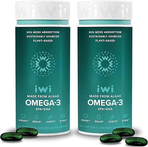 Miniatura 7 de Iwi Life Omega 3 Mini apoya un corazón saludable, desarrollo cerebral, huesos y articulaciones fuertes y salud ocular, suministro para 90 días