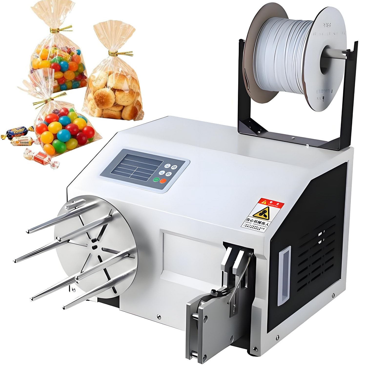 YXZYFPP Semi Automatic Bag Sealing Machine, Bundling Equipment, Wire Twisting & Tying Machine for Supermarkets and Bakeries - Efficient Wrapping & Tying Solutions (size_name Wrappingtying)