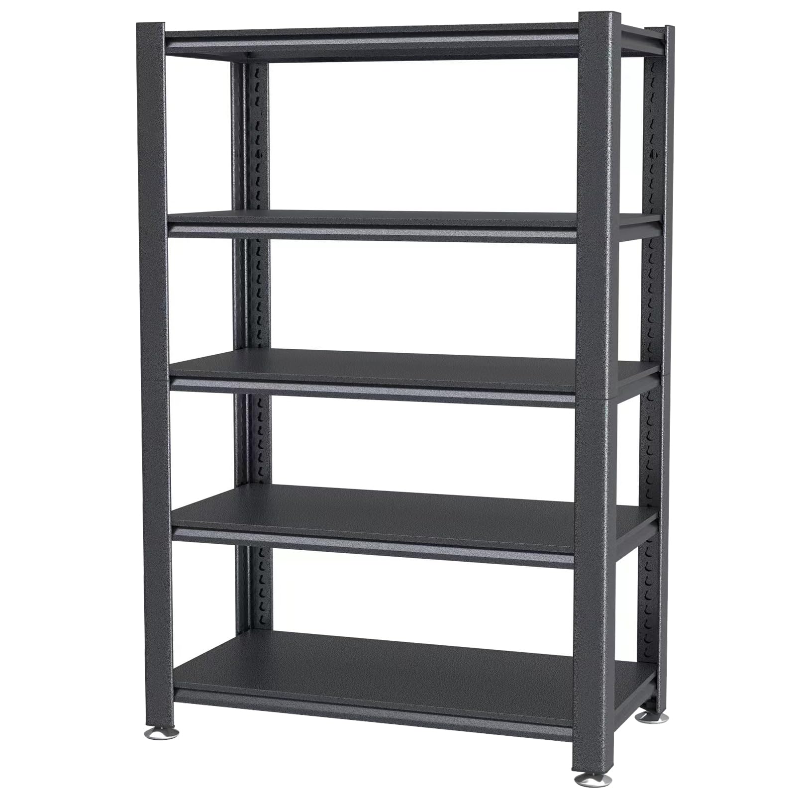 Lauxery 76" H Garage Shelving Heavy Duty Storage Shelves 2000lbs Load Capacity, Adjustable 5 Tier Metal Shelving Unit, Heavy Duty Storage Rack for Garage Basement 39.5" W x 16" D x 76" H