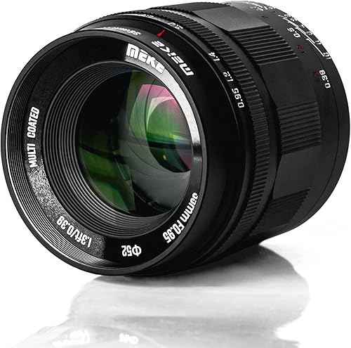 Miniatura 3 de Meike Lente fija de 1.378 in f0.95 de gran apertura manual APS-C compatible con cámaras sin espejo Sony E-Mount NEX 3 3N NEX 5R NEX 6 7 A6600 A6400