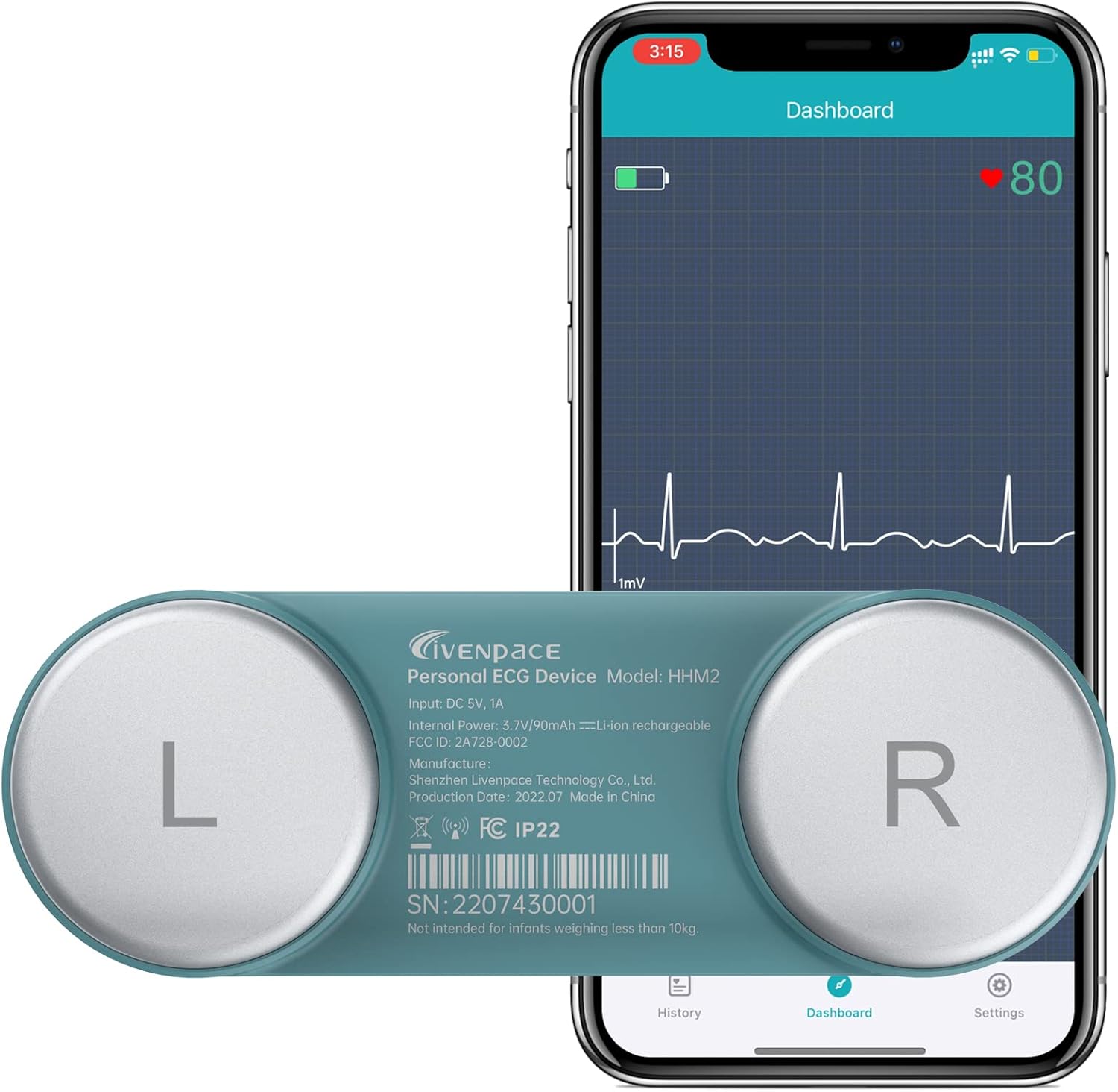 Livenpace Wearable Heart Monitoring Device Ubuy Canada