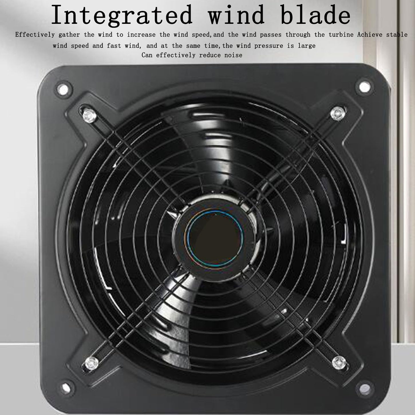 Estrattore Aria Flusso Assiale,Piazza Aspiratore Bagno,Griglia di Sicurezza Crittografata,220V Ventola Aspirazione,per Magazzino,Cucina Ventilazione E Soffiatore di Scarico,14 Inches