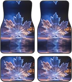 Ice Sculptures on The River Prints Car Floor mats with Anti Slip Front and Rear are Suitable for Cars, Trucks and SUV