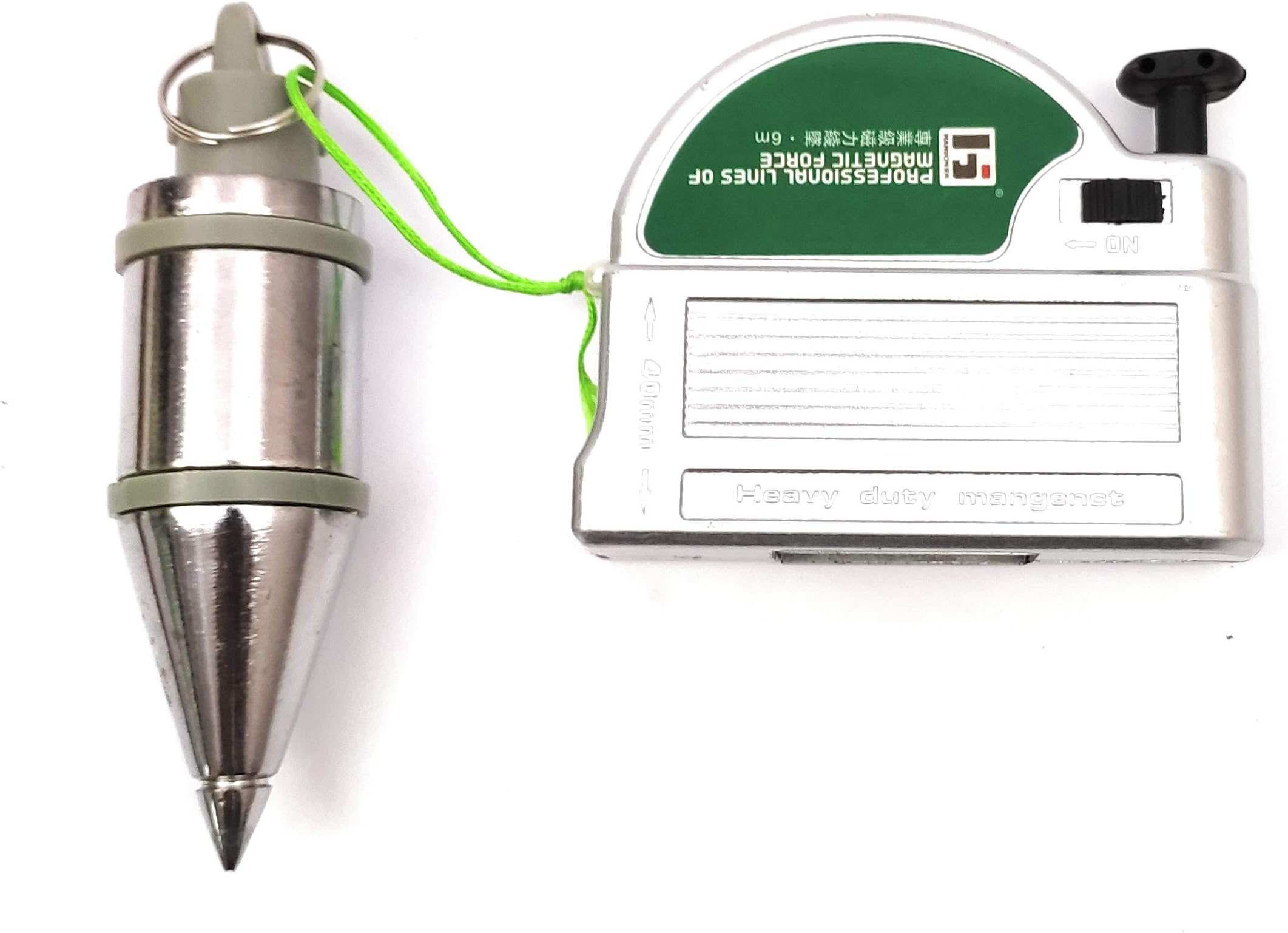 Homdum Magnetic Plumb bob 400gms x 6M Line Plumb Bob kit with Magnet for Construction Work and Civil Engineers Wall & Structure Vertical Alignment Tool.