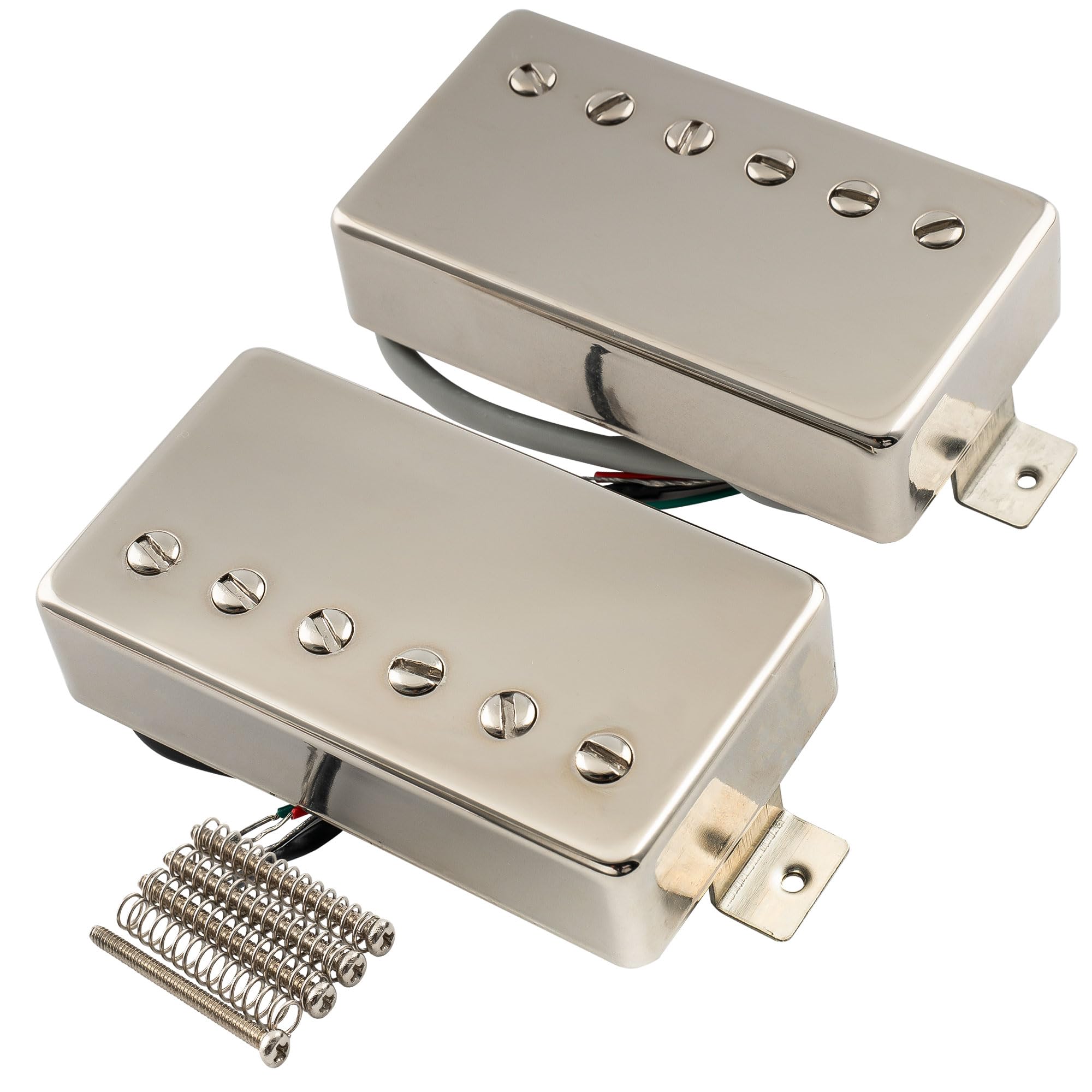 The Revival Pickups RPH3 Alnico II Pastillas Humbucker Mástil Puente Pickups Set para Guitarra Eléctrica, Nickel