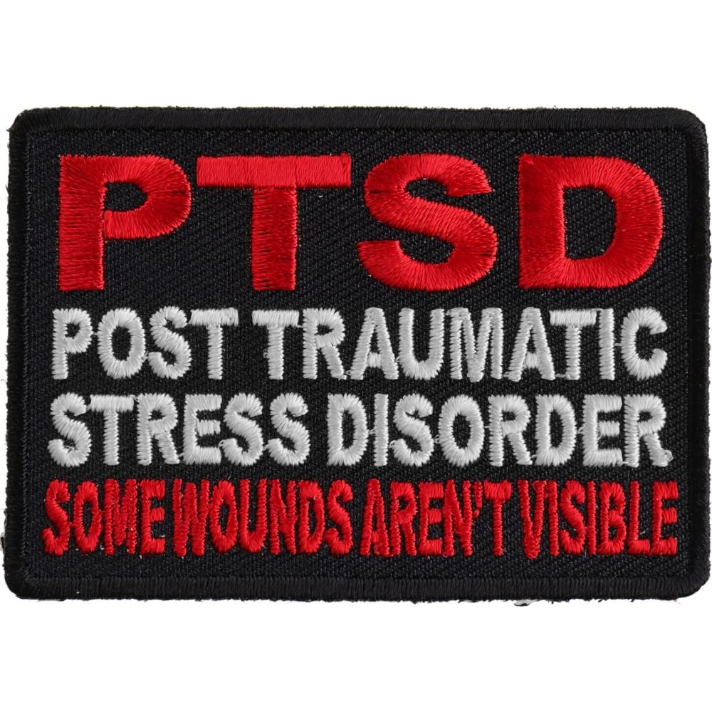 Ivamis Trading PTSD Patch for Vets - Some Wounds Are Not Visible - by 3x2 Inch by