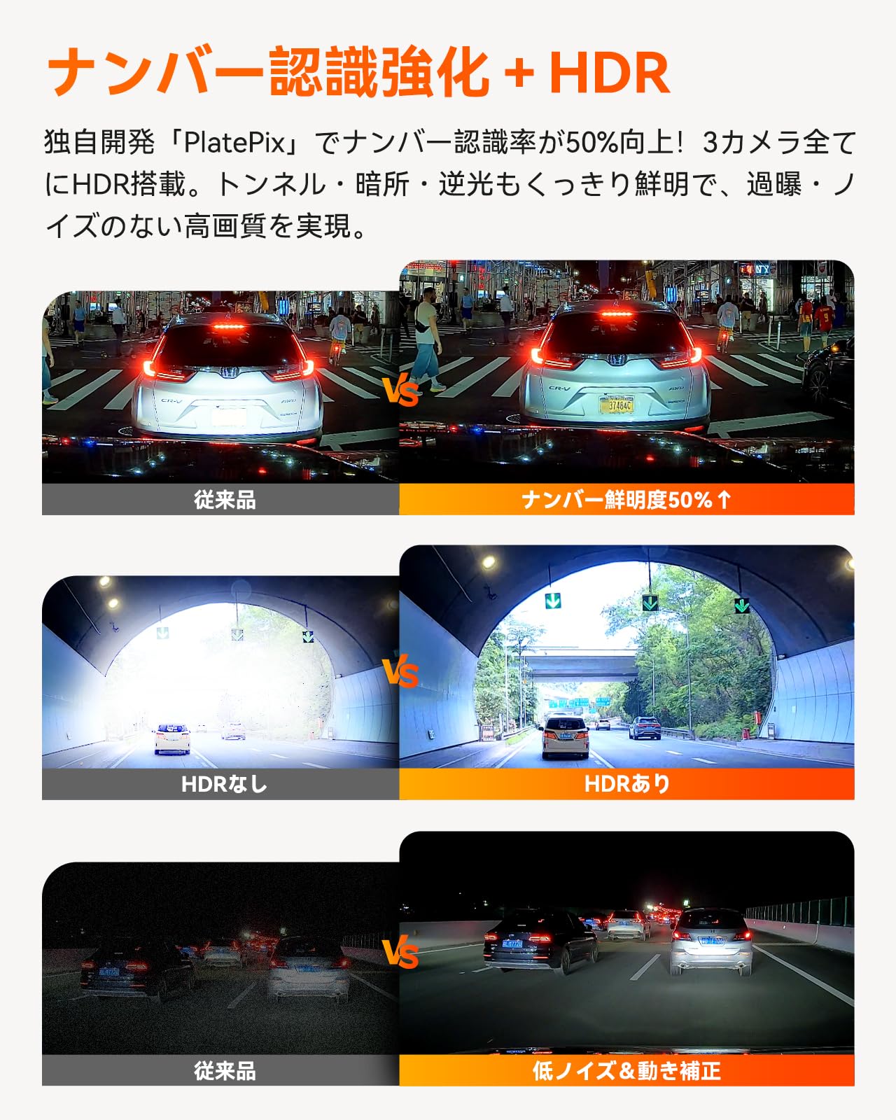 Amazon.co.jp: VANTRUE N4 Pro S 3カメラ ドライブレコーダー 4K 800万 