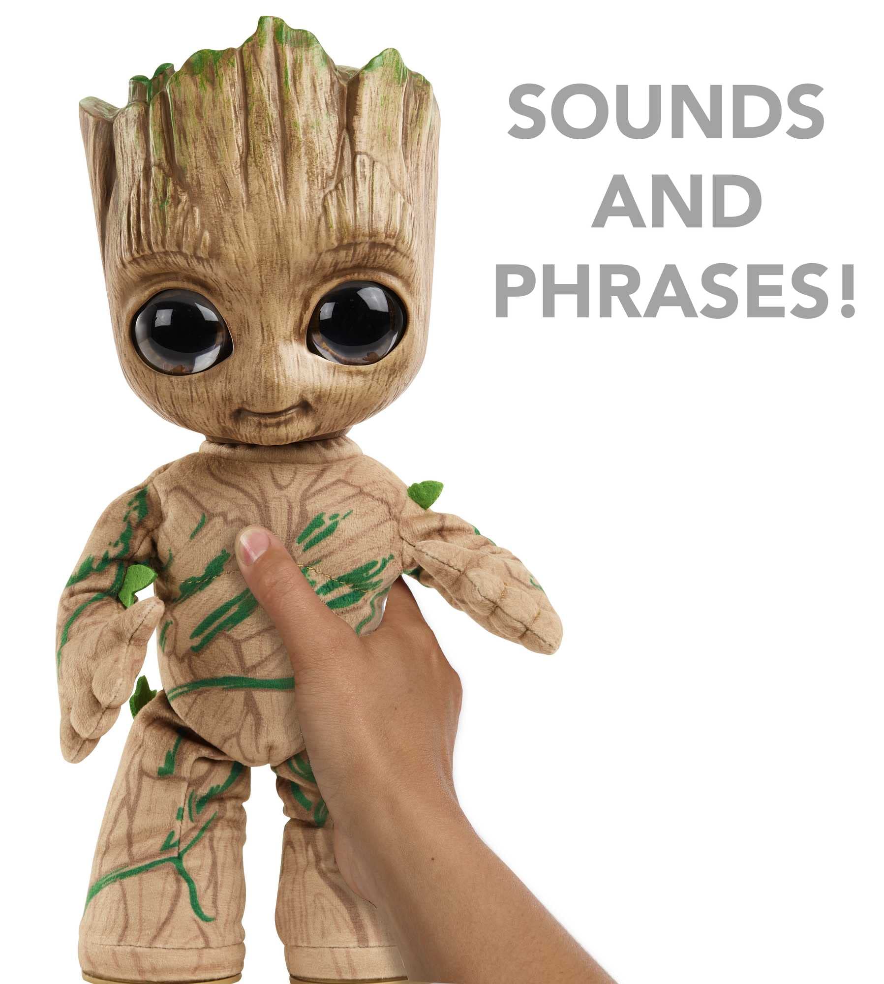 Mattel Marvel Plush, Groovin’ Groot Dancing and Talking Plush Figure from Disney+ Series I Am Groot - Image 3