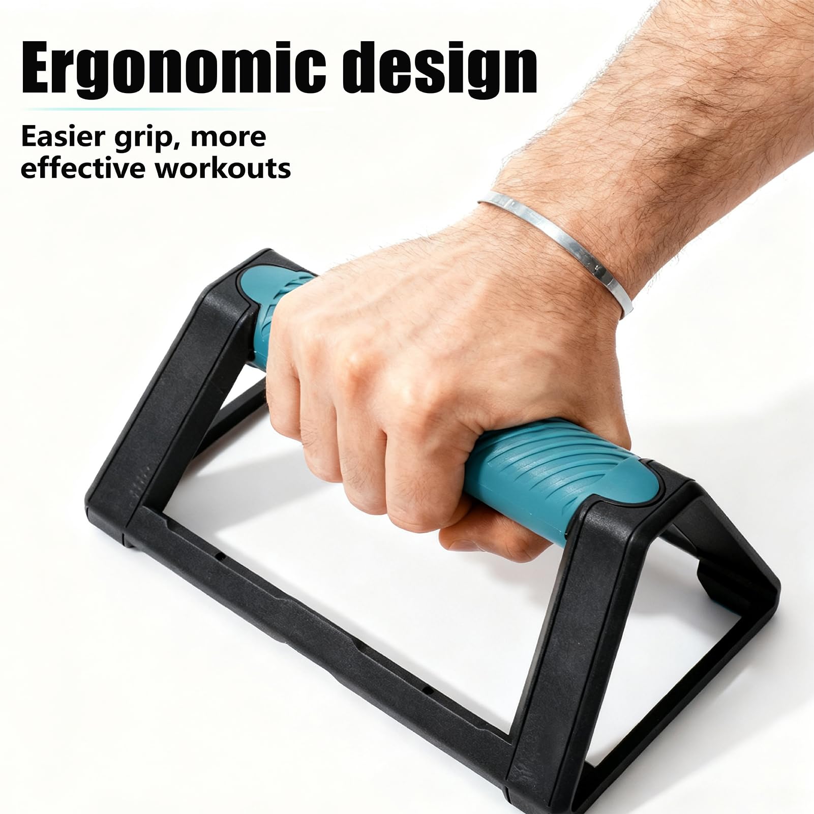 2 barre per flessioni, maniglie per flessioni a forma di H con base antiscivolo per allenamento all'aperto a casa, leggere e protable con impugnatura ergonomica