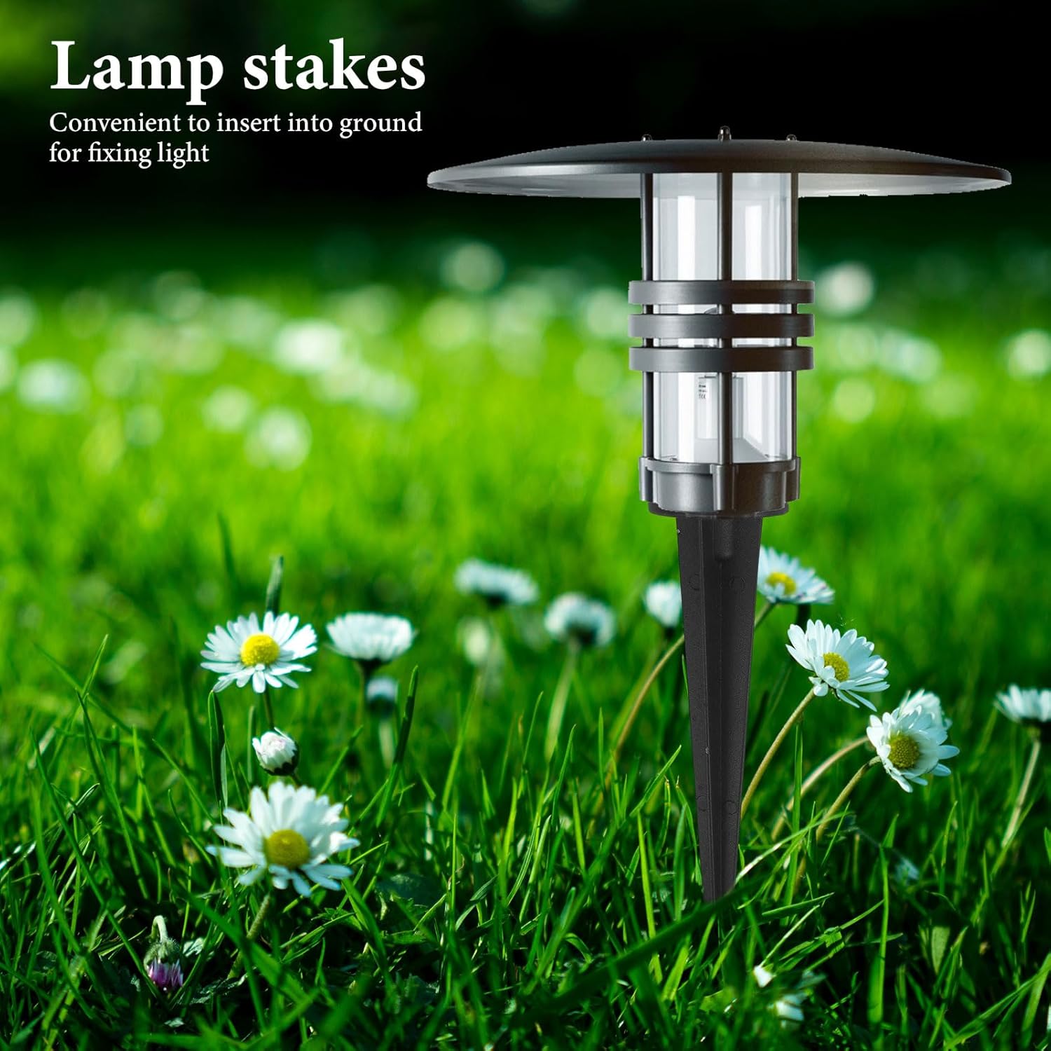 jojofuny 6Pcs Replacement Stakes for Outdoor Pathway Lights 2 - Sturdy Aluminium and Screw Threaded Inserts Yard Pathway Lights Stakes Replacement Set, 3.5 x 15.5 cm - Image 6